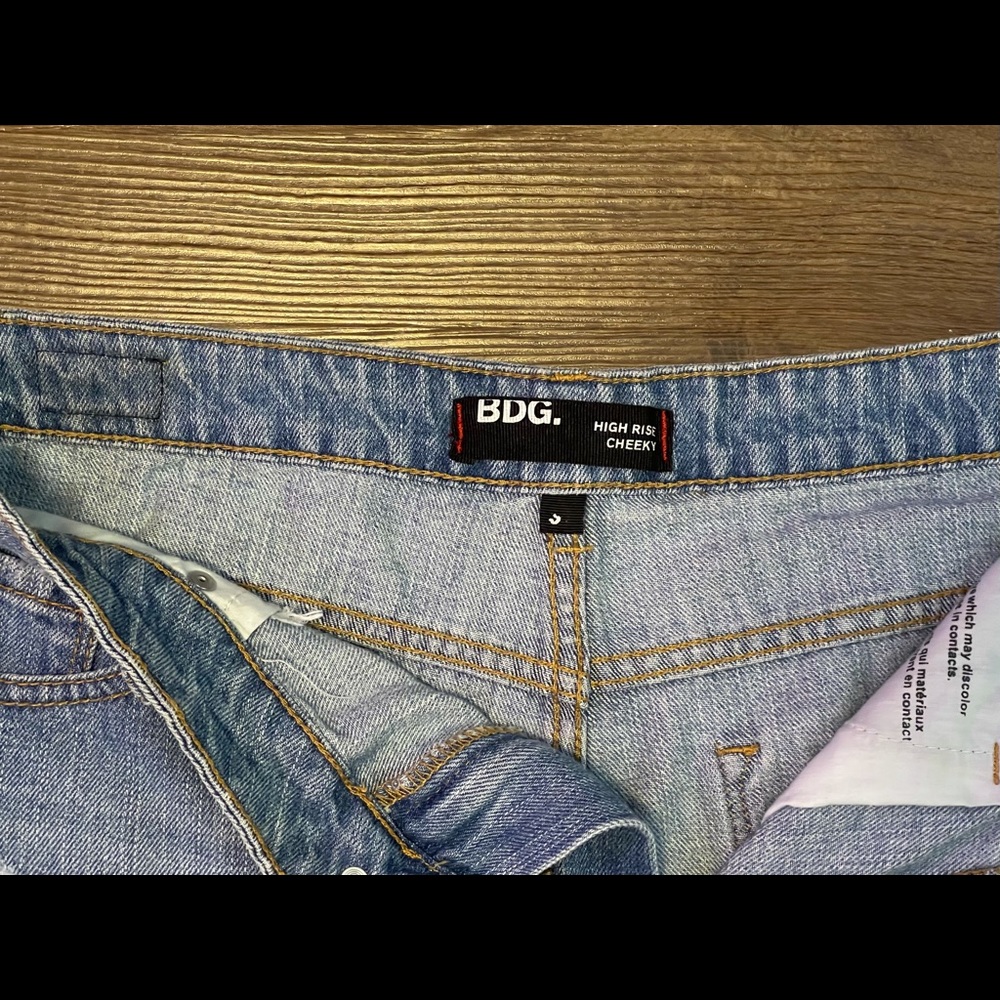BDG | High Rise Cheeky Denim Shorts - Picture 7 of 8